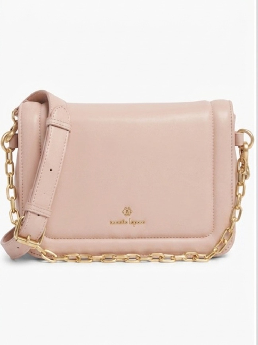Nanette Lepore Crossbody Bag - Pink w/Gold chain and accessories